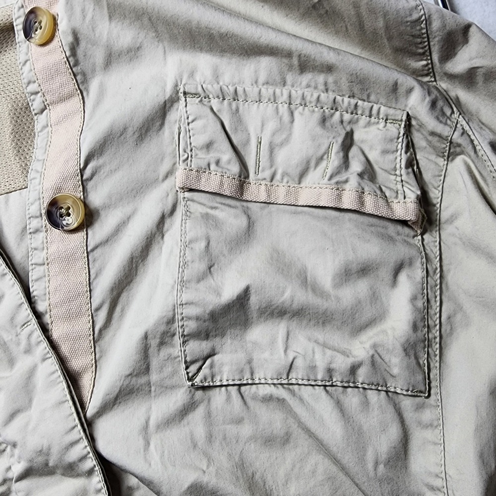 Eddie Bauer Womens Utility Jacket Cotton Lightweight Gorpcore Hiking Neutral XL - Picture 9 of 16